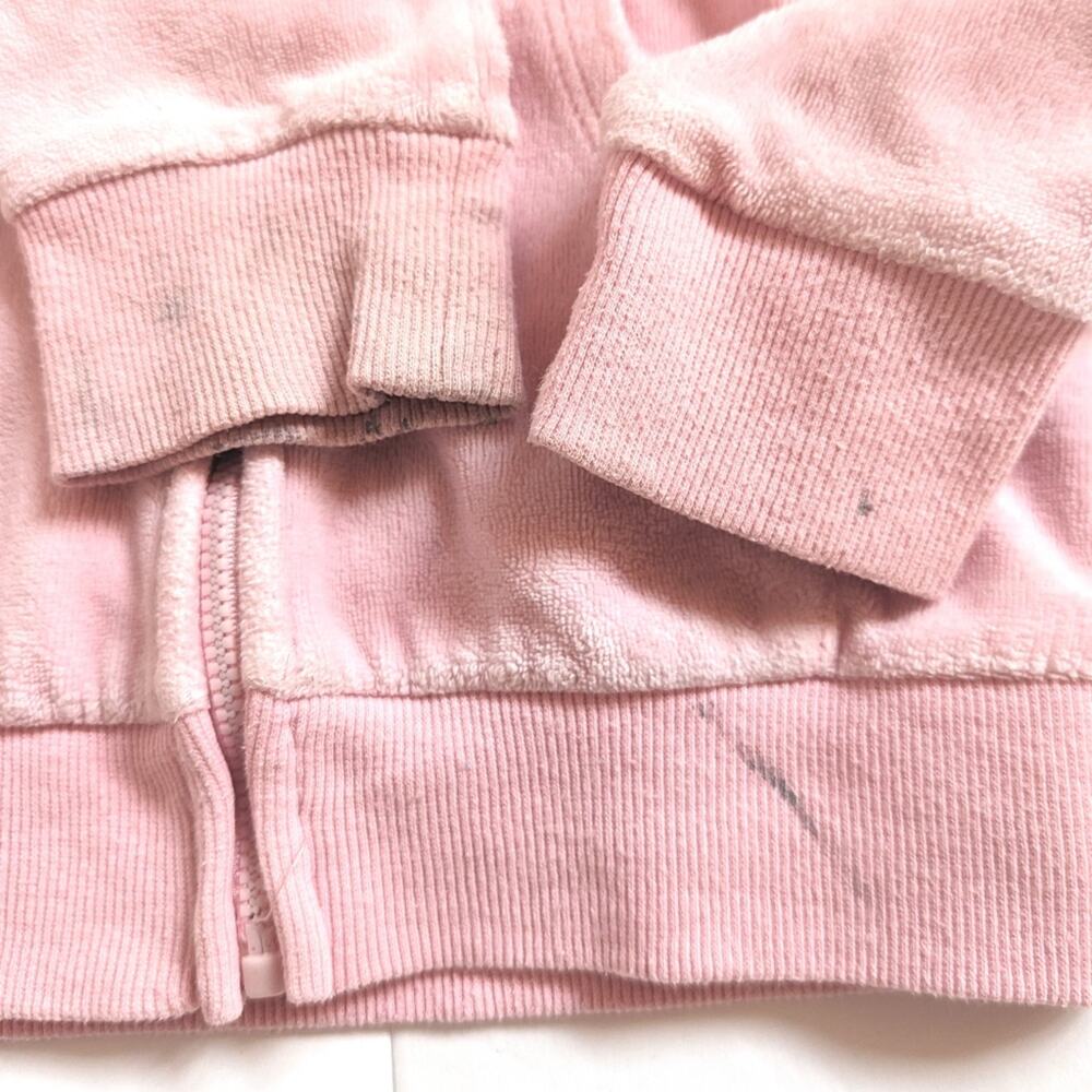 Juice Couture Zip Up Hoodie Girls Sz 6 Velour Y2k - Picture 5 of 8